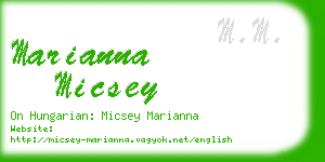 marianna micsey business card